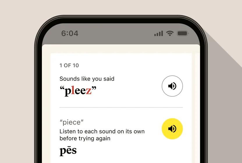 Practice pronunciation
