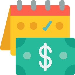 weekly pay calendar icon